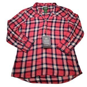 Stillwater Supply Shirt Mens 2XL Red Plaid Flannel Long Sleeve Button Up Western